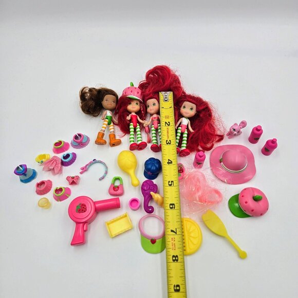 Strawberry Shortcake Mini Dolls 3” Hasbro Lot Figures And Accessories Be… - Picture 8 of 8